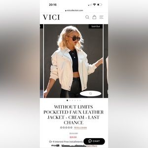 vici faux leather jacket